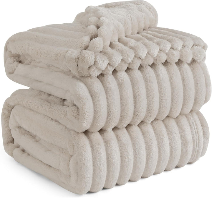 BEDSURE Kuscheldecke Flauschig Decke Fleecedecke – Weiche Warme Grobe Korddecke Gemütlicher Sofadeck