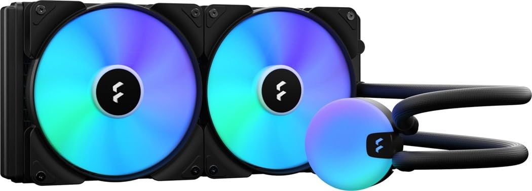 Fractal Design Lumen S28 RGB Aspect 14 RGB x2 AIO CPU Liquid/Water Cooler, S28 RGB