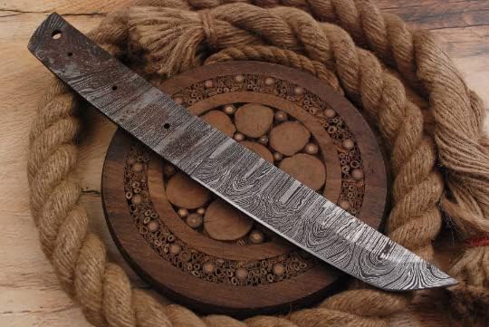 Damast Klinge Handgeschmiedete Damast Rohling Damascus blank blade 6027EA