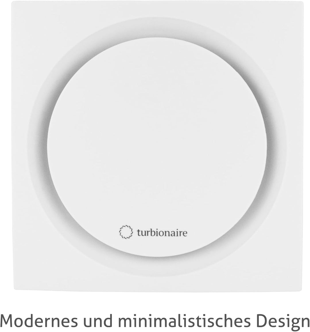 Turbionaire RING 150 SW Badlüfter, 150 mm, Weiss, Doppelte Ansaugung, Wasserdicht, Mit Rückschlagkla