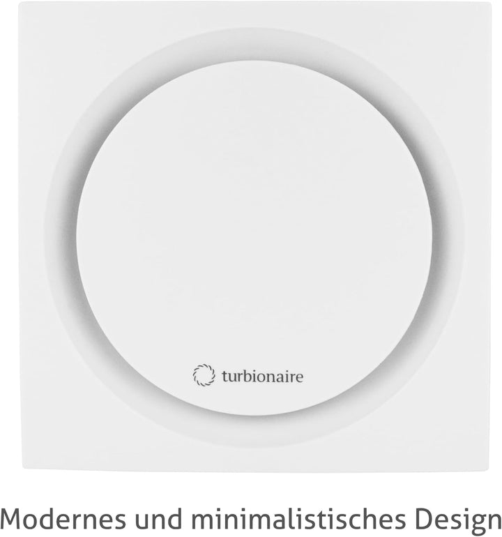 Turbionaire RING 150 SW Badlüfter, 150 mm, Weiss, Doppelte Ansaugung, Wasserdicht, Mit Rückschlagkla