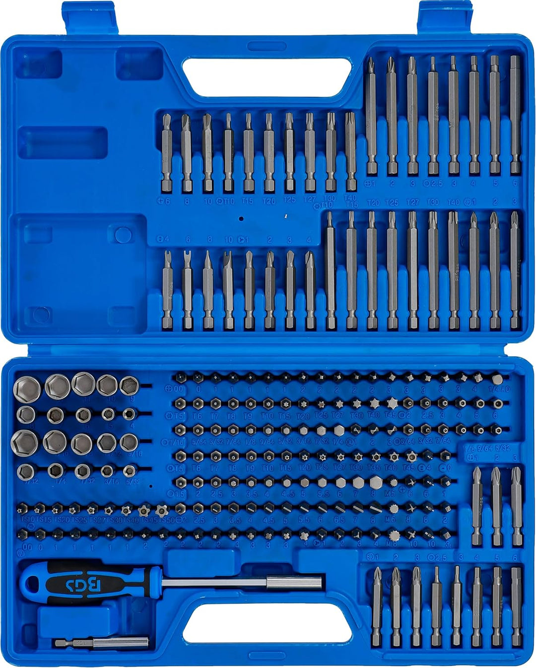 BGS 20103 | Universal-/Sicherheits-Bit-Satz | Antrieb Aussensechskant 6,3 mm (1/4") | 208-tlg., 34 x