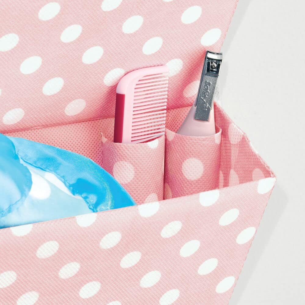 mDesign Hängeaufbewahrung mit Vier Taschen – Kinderzimmer Aufbewahrung für Kinderschuhe, Accessoires