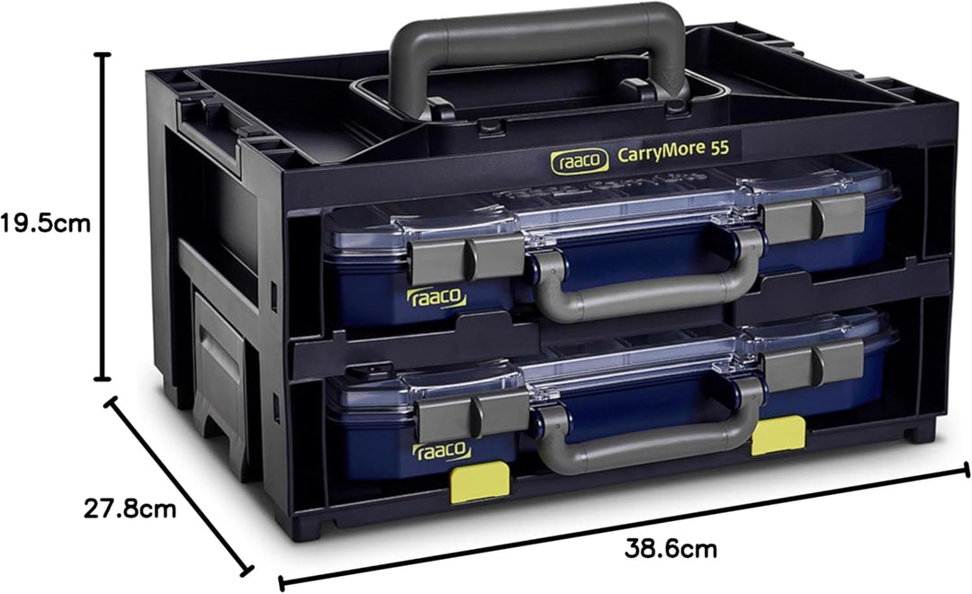 Raaco CarryMore 55x2 ausgestattet mit 2 CarryLite 55 4x8-16, 146395