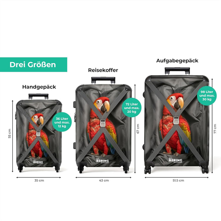 Koffer XL Gross 77x51.5x28 cm Reisekoffer mit Rollen Leicht Trolley grosser Hartschalenkoffer Rollko