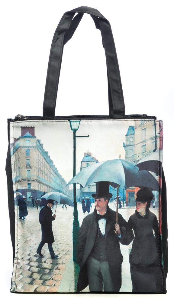 LUCKYWEATHER Shopper Einkaufstasche Twin Double Bag Damen Motiv Caillebotte RAINY DAY IN PARIS I Sho