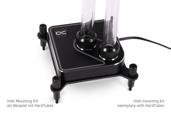 Alphacool Core 1 Aurora CPU-Wasserkühlung kompatibel mit Intel LGA 1700, AMD AM4 / AM5, Black (Black