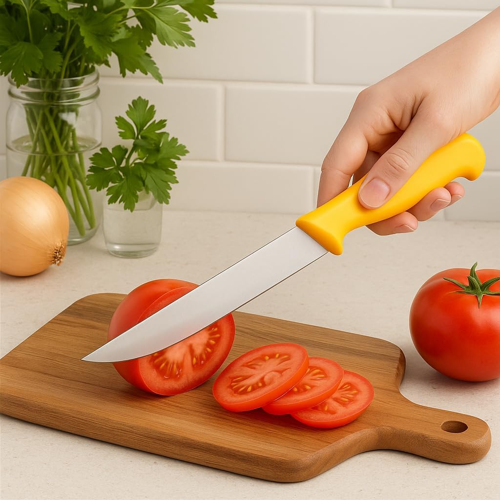 HOOZ Profi Fleischermesser Set aus Edelstahl - Scharfes Metzgermesser Set bestehend aus 2x Stechmess