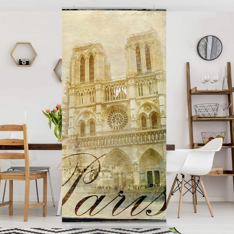 Bilderwelten Raumteiler Paris Mon Amour 250x120cm inkl. transparenter Halterung 250x120cm incl. tran