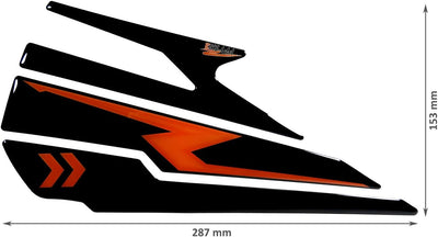 BIKE-label Seitentankpad kompatibel für KTM 1290 Super Duke R ab BJ 2020 X800467VA 1290 Super Duke R