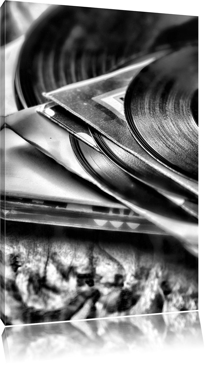 Pixxprint Mixtape, Schallplatte, DJ als Leinwandbild/Grösse: 100x70 cm/Wandbild/Kunstdruck/fertig be