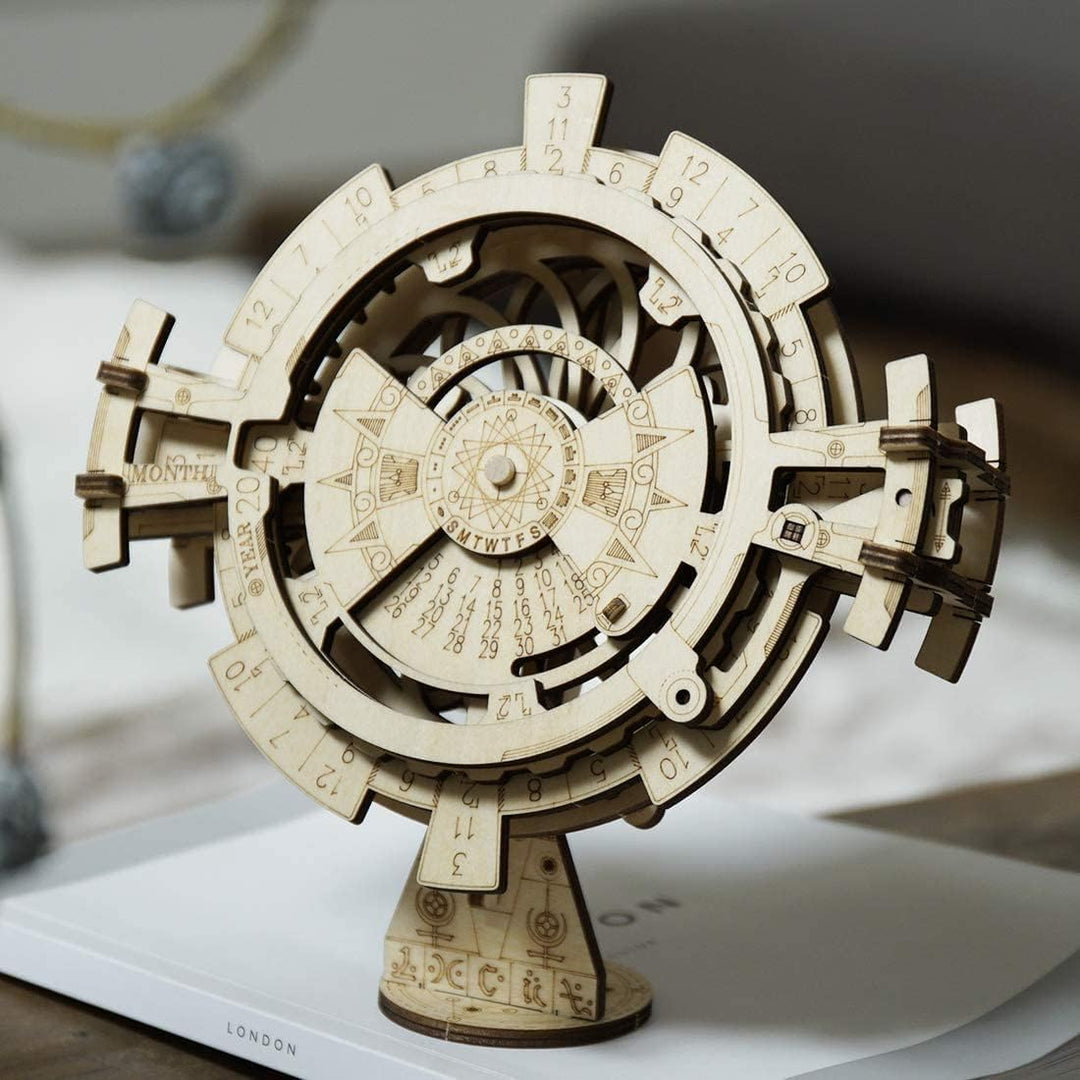 RoWood 3D Puzzle Kalender Modellbau aus Holz - DIY Holzpuzzle Modellbausatz für Erwachsene und Junge