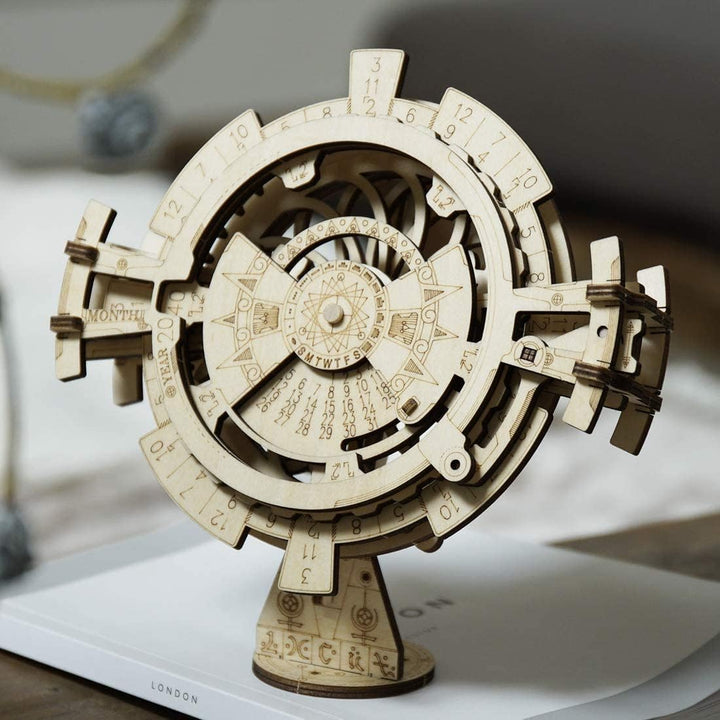 RoWood 3D Puzzle Kalender Modellbau aus Holz - DIY Holzpuzzle Modellbausatz für Erwachsene und Junge