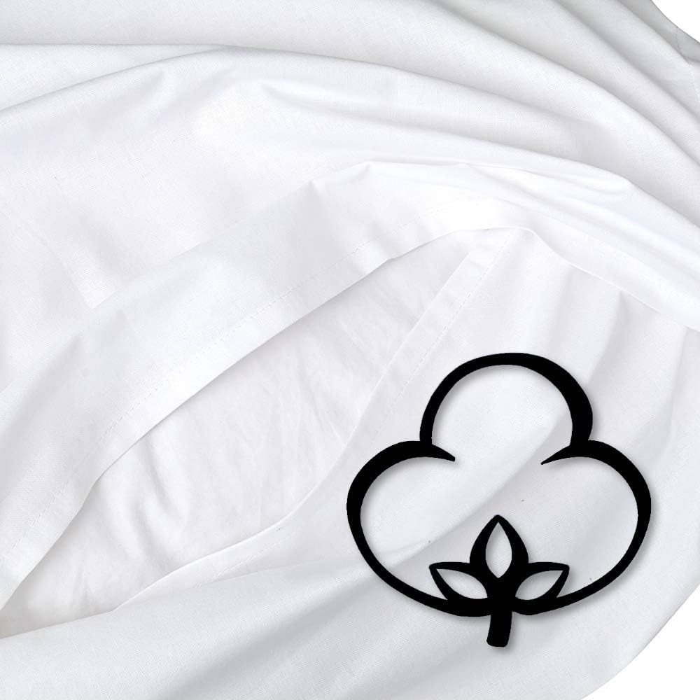 Moon - 2er Pack Hotelbettwäsche Linon aus 100% Baumwolle - Bettwäsche ca. 155x220 / 80x80 cm - mit H