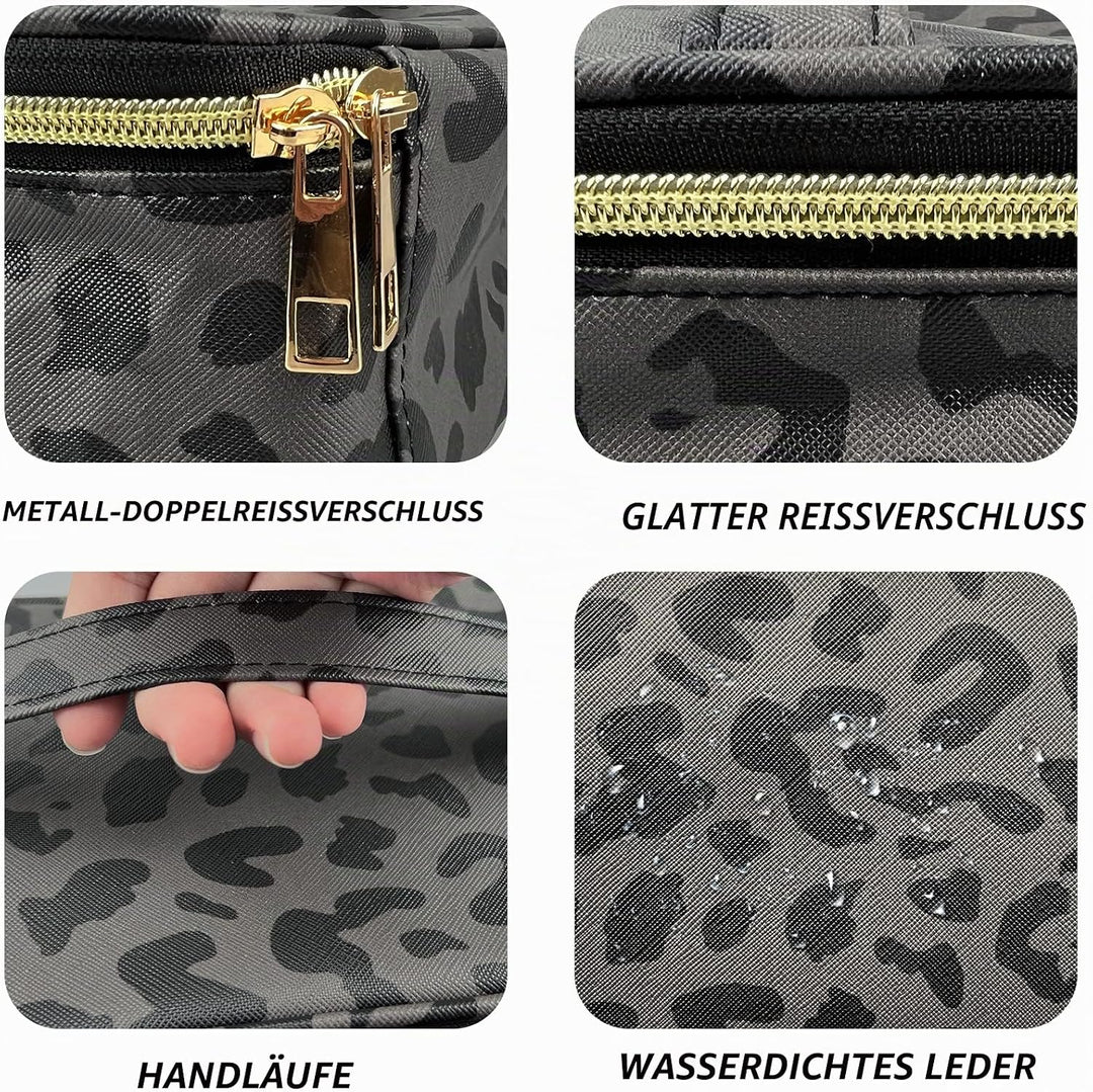 3 Stück Set Kosmetiktasche, grosse Kapazität Reise Make Up Tasche Set Damen, mit tragbarem Griffdesi