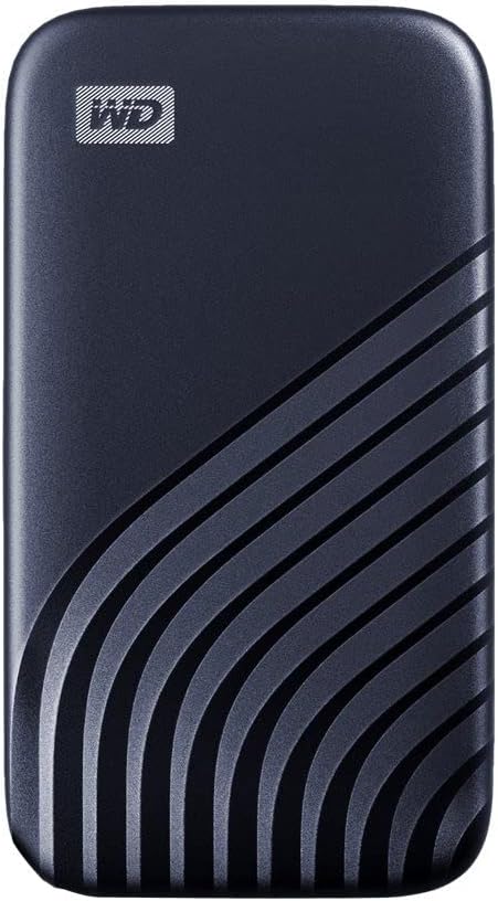 WD My Passport SSD 2 TB mobiler SSD Speicher (NVMe-Technologie, USB-C und USB 3.2 Gen-2 kompatibel,