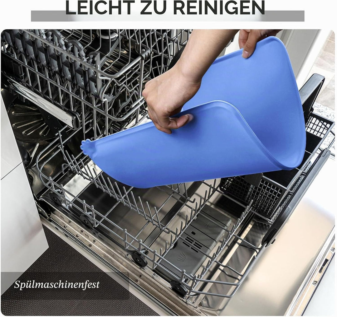 Reopet Hunde- und Katzennapfmatte, wasserdichtes, rutschfestes Silikon, Haustierfuttermatte 71 x 45