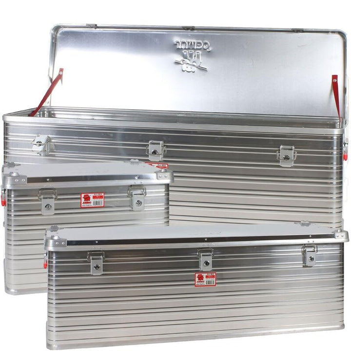 JUMBO Alluminium Transport-Box Alu 140 Liter ALU140 L 902 x B 495 x H 379 mm Kiste Truhe Lager-Box A