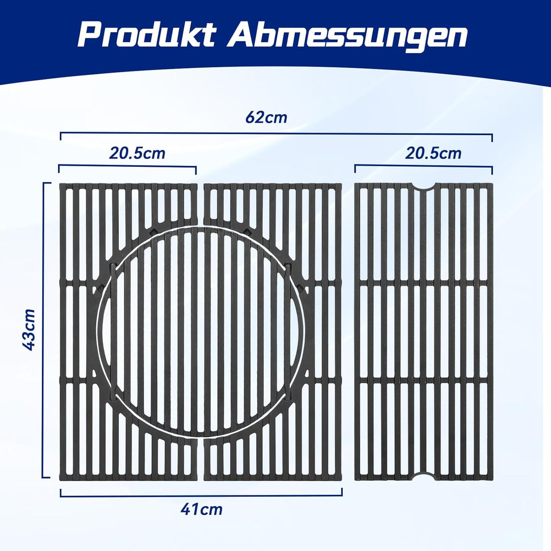 Gusseisen Grillroste Switch Grid Rost-In-Rost System Mit Enders Boston 3, Landmann Triton 3 & 4, Bar