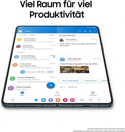 Samsung Galaxy Z Fold4 5G Mobiltelefon ohne SIM-Karte Android Klapp-Smartphone 256 GB, Graygreen Sin