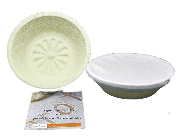 Gärkorb Gärkörbchen Bodenmuster Sonne mit Bezug für 1 kg Brote inkl. Info 'perfekt Brot backen '