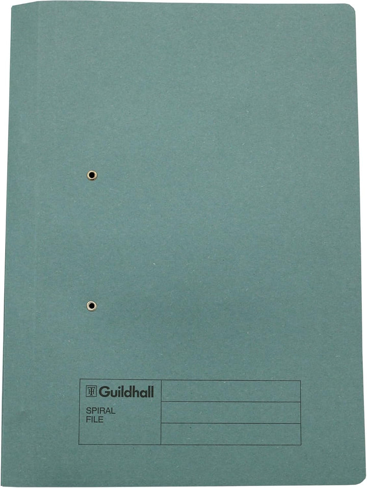 Exacompta - Ref 346-BLUZ – Guildhall – Dokumenten-Spiralordner, 285 g/m² mittelschweres Feder-Manila