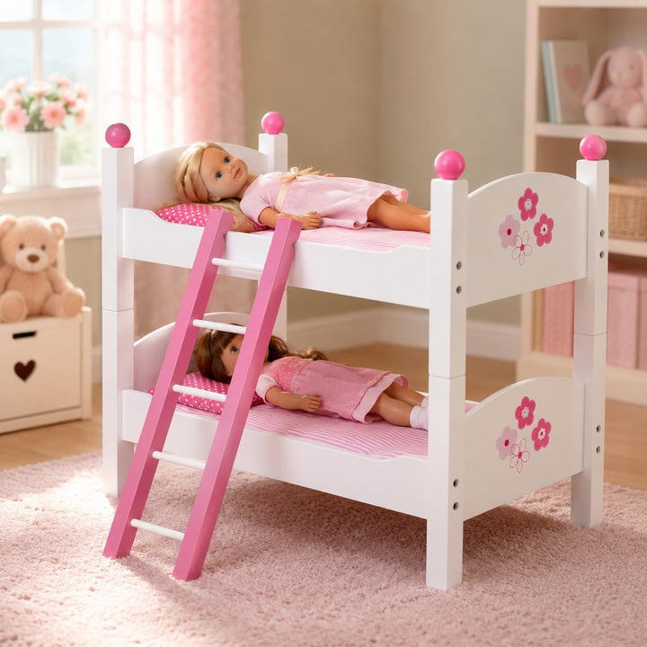 Bayer Chic 2000 - Puppen-Etagenbett für Baby-Puppen bis 48 cm, Puppenbett, Puppenmöbel, Puppenzubehö