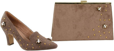 EL CABALLO Damen Bolso De Mano Alanís Tasche mit Tragegriff Braun (Taupe), Braun (Taupe)