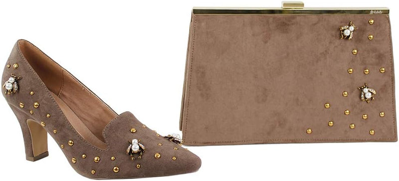 EL CABALLO Damen Bolso De Mano Alanís Tasche mit Tragegriff Braun (Taupe), Braun (Taupe)