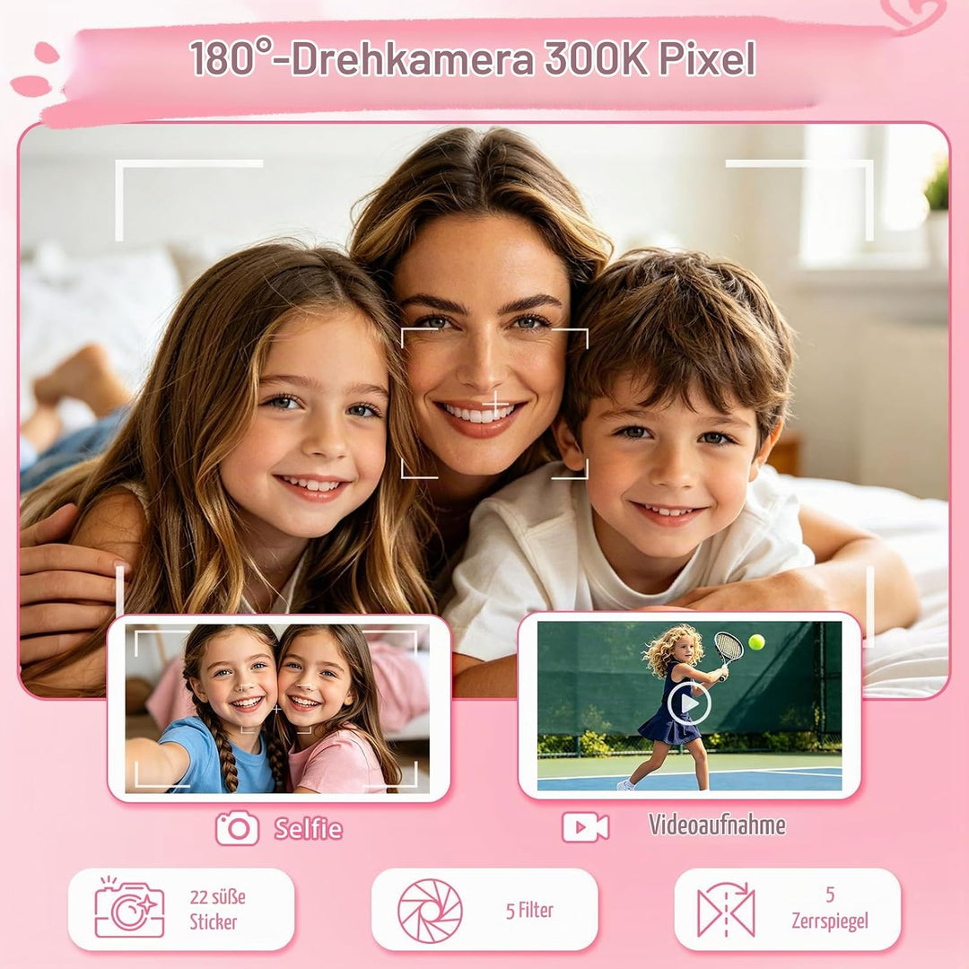 Kinder Handy Spielzeug für Mädchen, Einhorn Kinderhandy 3 4 5 6 7 8 Jahre, Kinder Smartphone Kamera