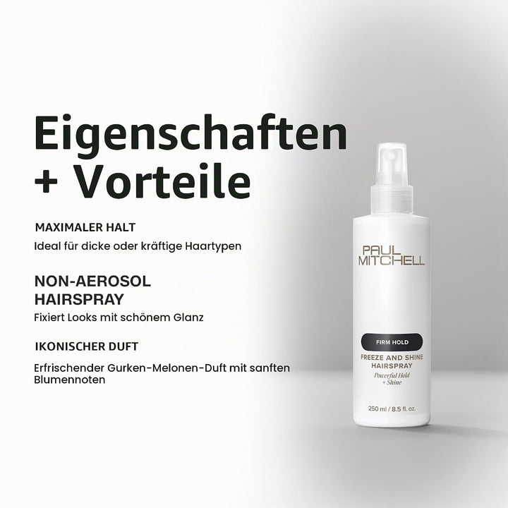 Paul Mitchell Freeze and Shine Super Spray - professionelles Haar-Spray für maximalen Halt, Finishin
