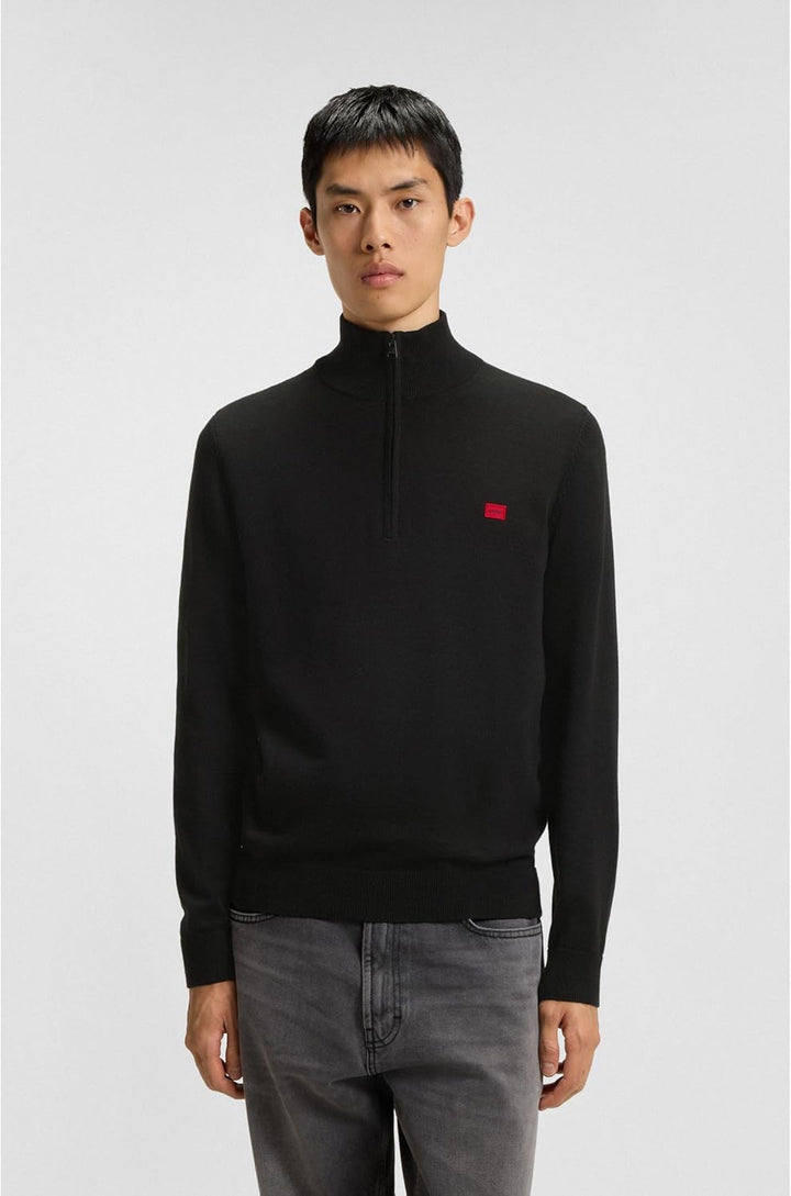 HUGO Herren San Quintus-c Sweater M Black1, M Black1