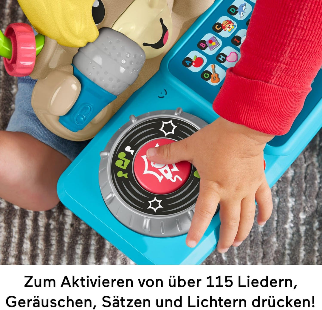 Fisher-Price Lernspielzeug für Babys und Kleinkinder, Beat Bande ABC DJ-Yak Taylor mit interaktiver