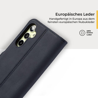 Snakehive Galaxy A54 Hülle Leder | Stylische Handyhülle mit Kartenhalter & Standfuss | Handyhülle Sc