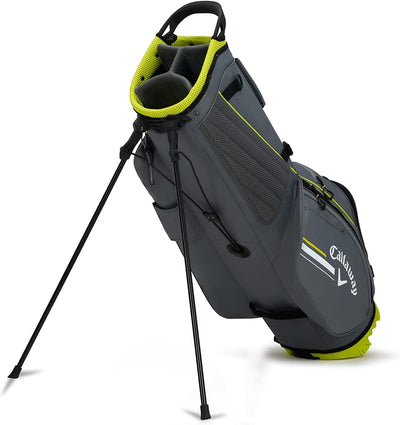 Callaway Golf Chev Standtasche (Ausgabe 2022) Anthrazit/Flow Yellow, Anthrazit/Flow Yellow