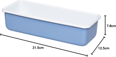 Riess, 0638-128, Königskuchenform 30 x 10cm, Emaille, CLASSIC Edition NATURE BLUE MEDIUM, 0,795kg, 1