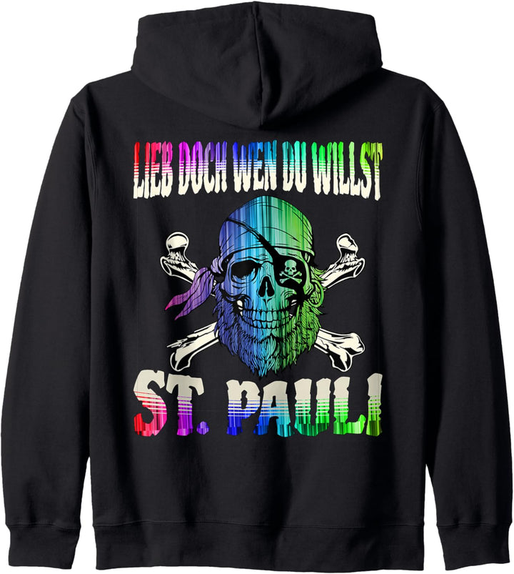 Lieb doch wen du willst St. Pauli Kapuzenjacke