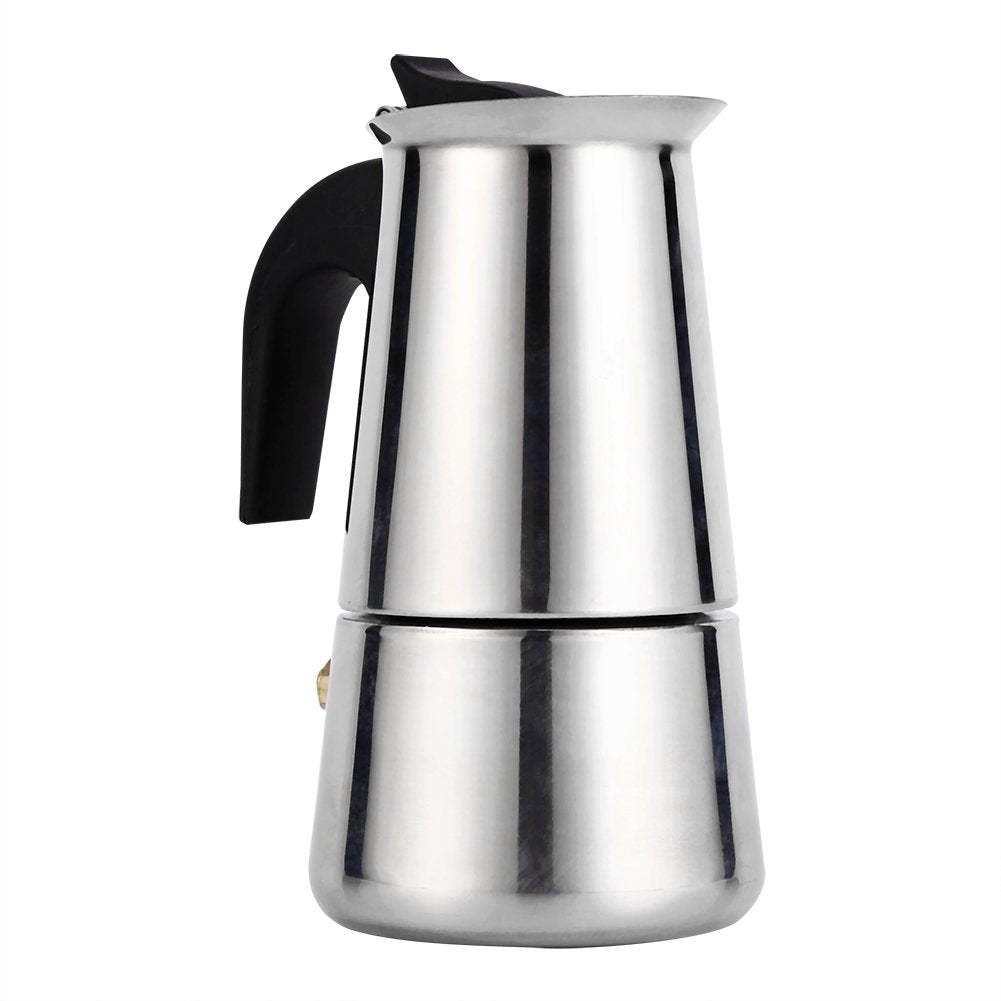Greensen Espressokocher Edelstahl, 450ml, 9 Tassen, Für Alle Herdarten Inklusive Induktion, Italieni