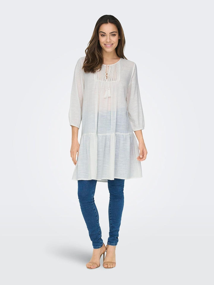 Only Damen Kleid 15219922 XS Cloud Dancer, XS Cloud Dancer