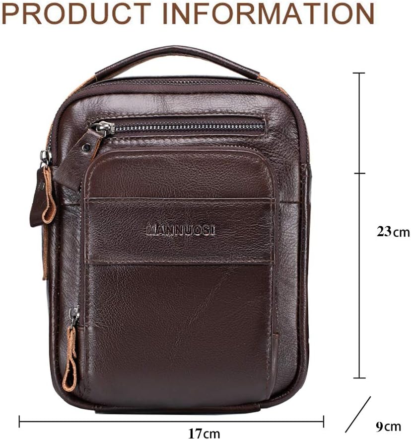 Herren Schultertaschen business freizeit reise Henkeltaschen echtleder vintage Handtaschen Braun, Br