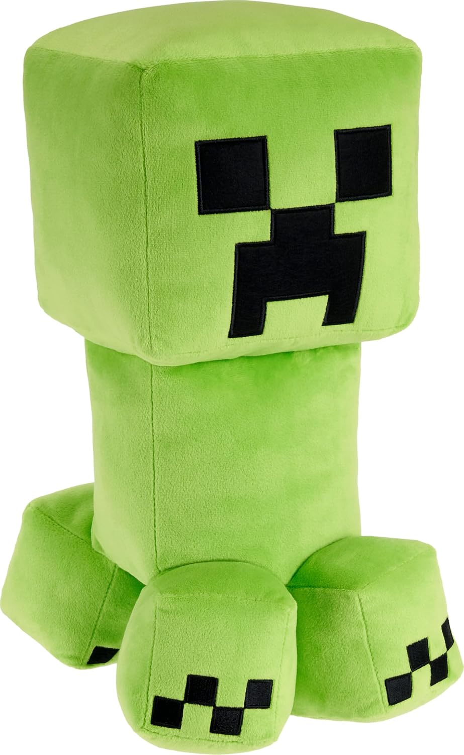 Mattel Massstabsgetreue, 50 cm grosse Minecraft Creeper Plüschfigur mit Pixeldesign und Details aus