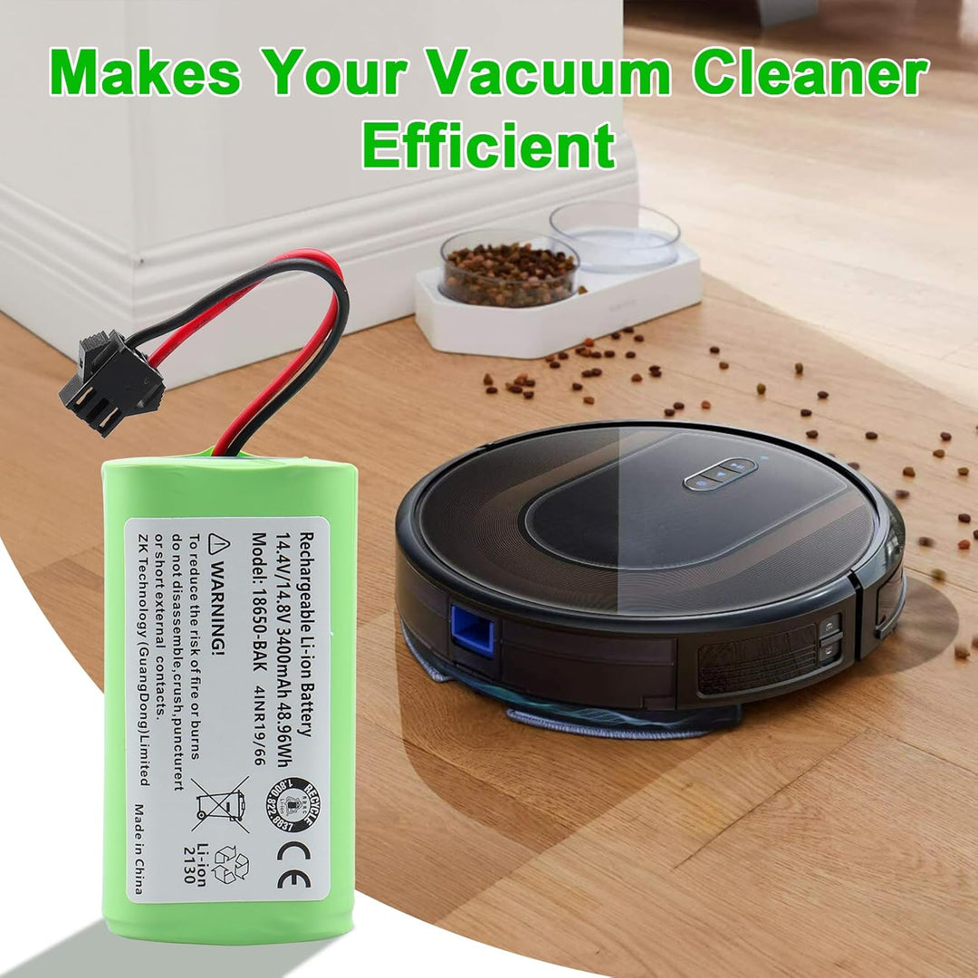 14.4V 3400mAh Ersatzakku für Eufy RoboVac 11 11S 11S MAX 12 15C 15C Max 25C Max 30 30C 30 Max 35C, f