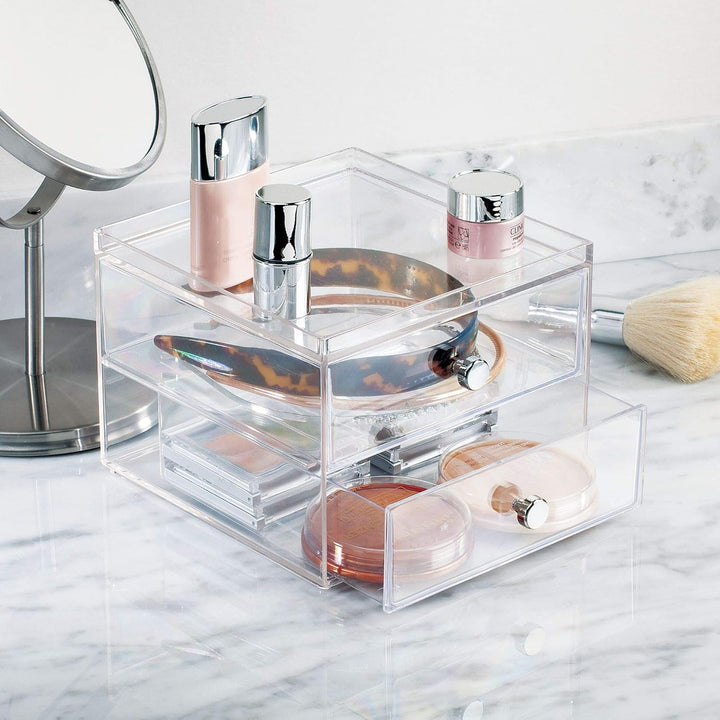 iDesign Drawers Make-Up-Organizer | hochwertige Aufbewahrungsbox für Schminke, Kosmetika & Co. | Sch