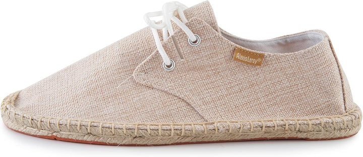 Alexis Leroy Lace Up Herren Espadrilles, 41 EU Aprikose 22ss
