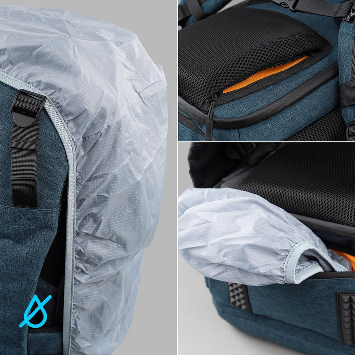 DÖRR Fotorucksack Prag Pro 20L & Prag Go 16L, Wasserdicht, Kamera-Rucksack, 16 Zoll Laptopfach, Spie