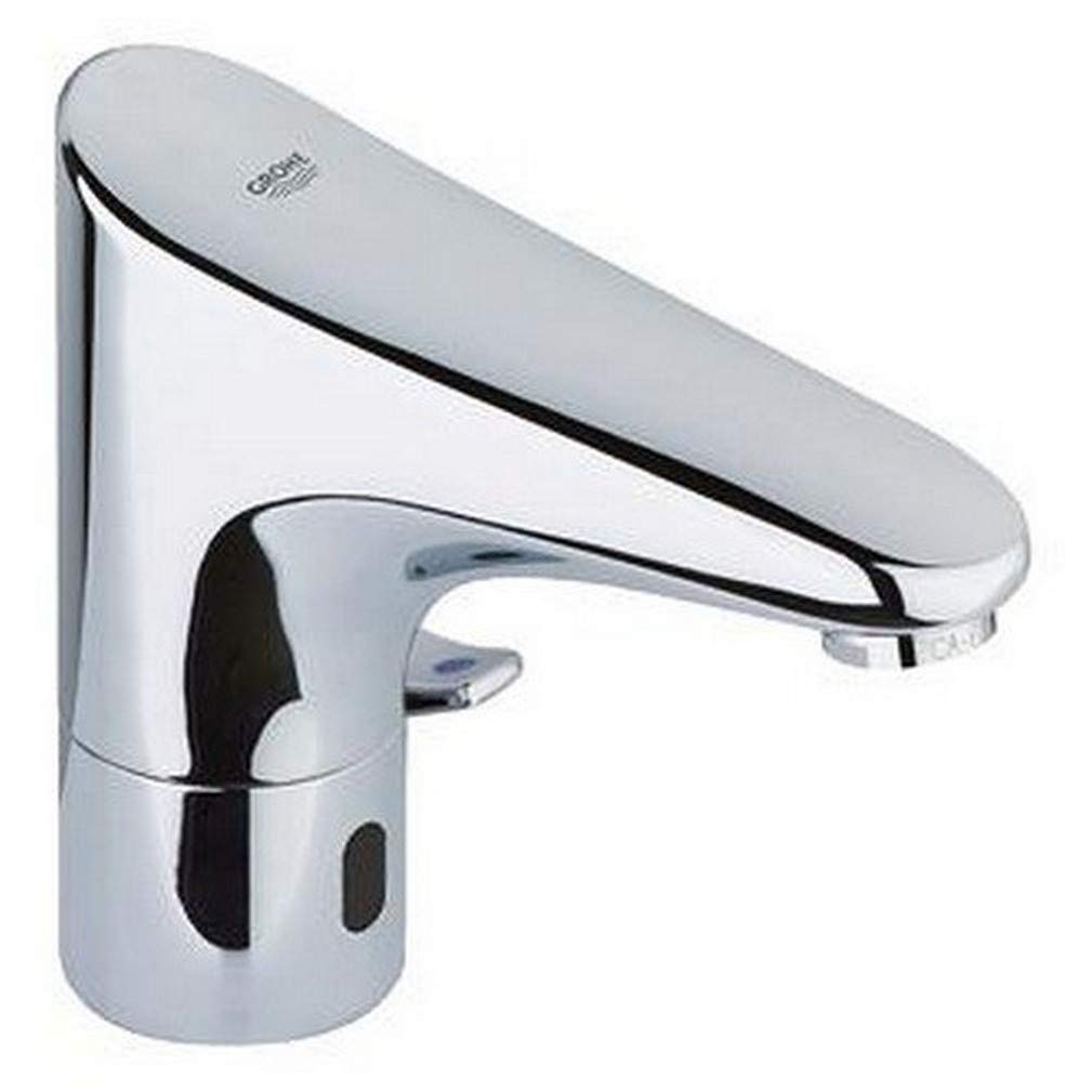 Grohe Europlus E | Infrarot-Waschtischarmatur mit Temperaturregulierung, batteriebetrieben | chrom |