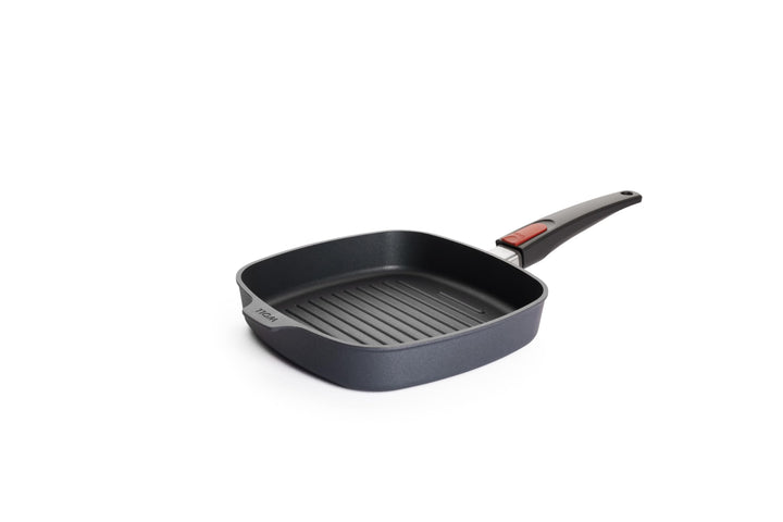 Woll Diamond Lite Grillpfanne, viereckig, mit Rillen - Induktiv -, 24x24 cm, 4 cm hoch, mit abnehmba