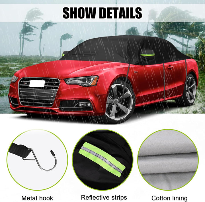Autoabdeckung Wasserdicht Ersatz für Audi A5/S5/RS5 Cabriolet 2007-2023, Halbgarage, Autohülle Autop