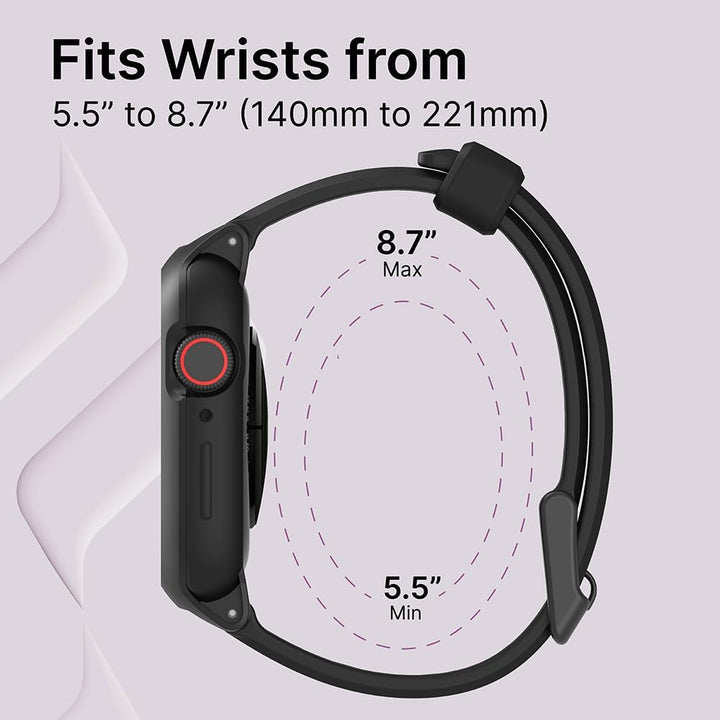 Catalyst Gehäuse für Apple Watch Serie SE 2022, Series 6, 5, und Serie 4, 44 mm, Schnallenverschluss