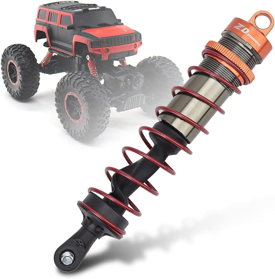 Dilwe 4 Stück RC Car Front Stossdämpfer hinten, Metall Öldruck Einstellbarer Stossdämpfer RC Upgrade